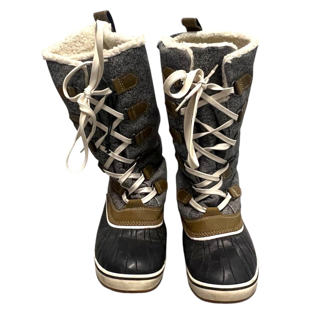 Sorel gray winter boots size 10 - Picture 2 of 6